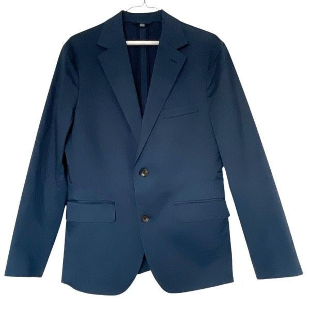 Nearly New! Bonobos Blue Jetsetter Italian Cotton Blazer - Slim Fit 36S